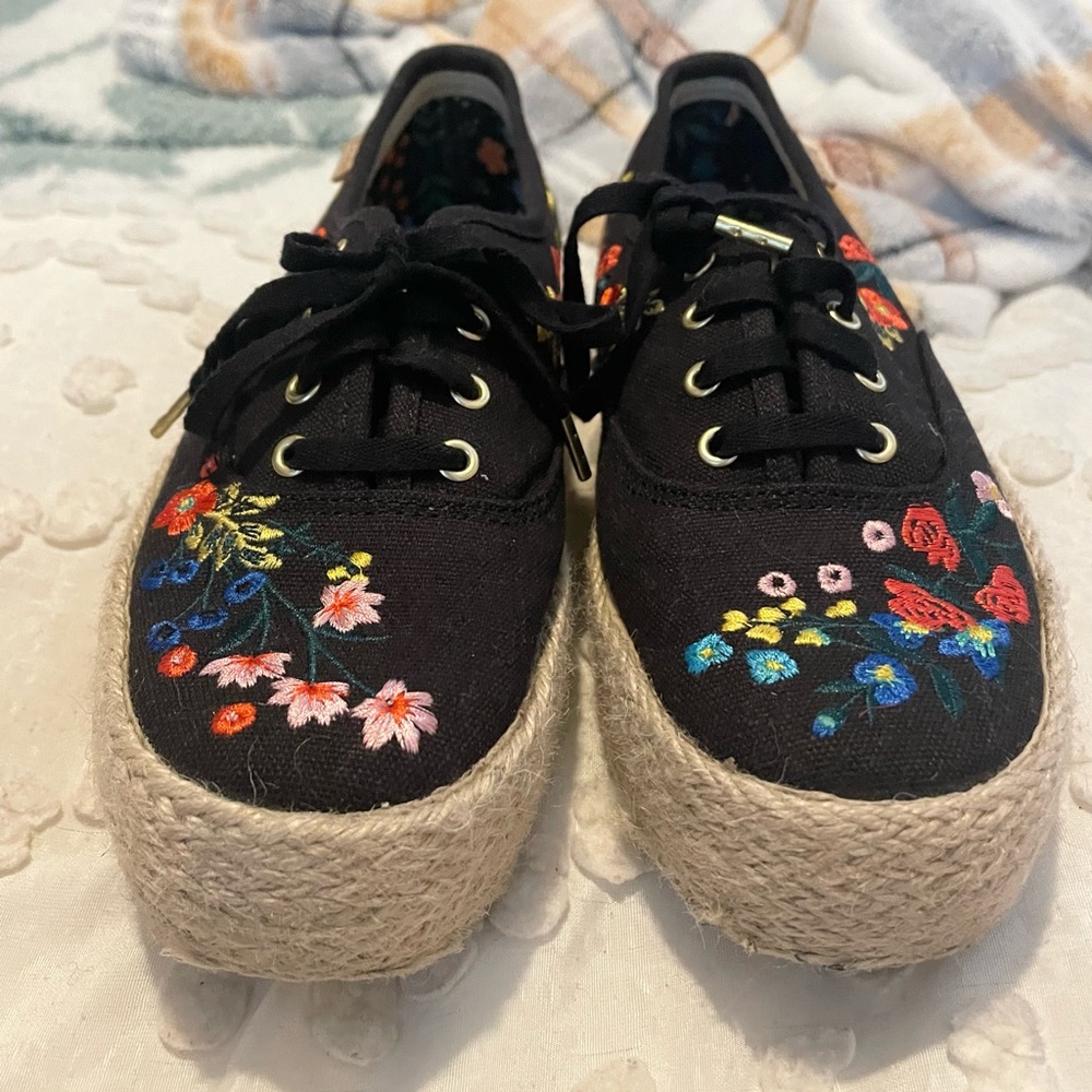 Rifle Paper Co Embroidered Keds